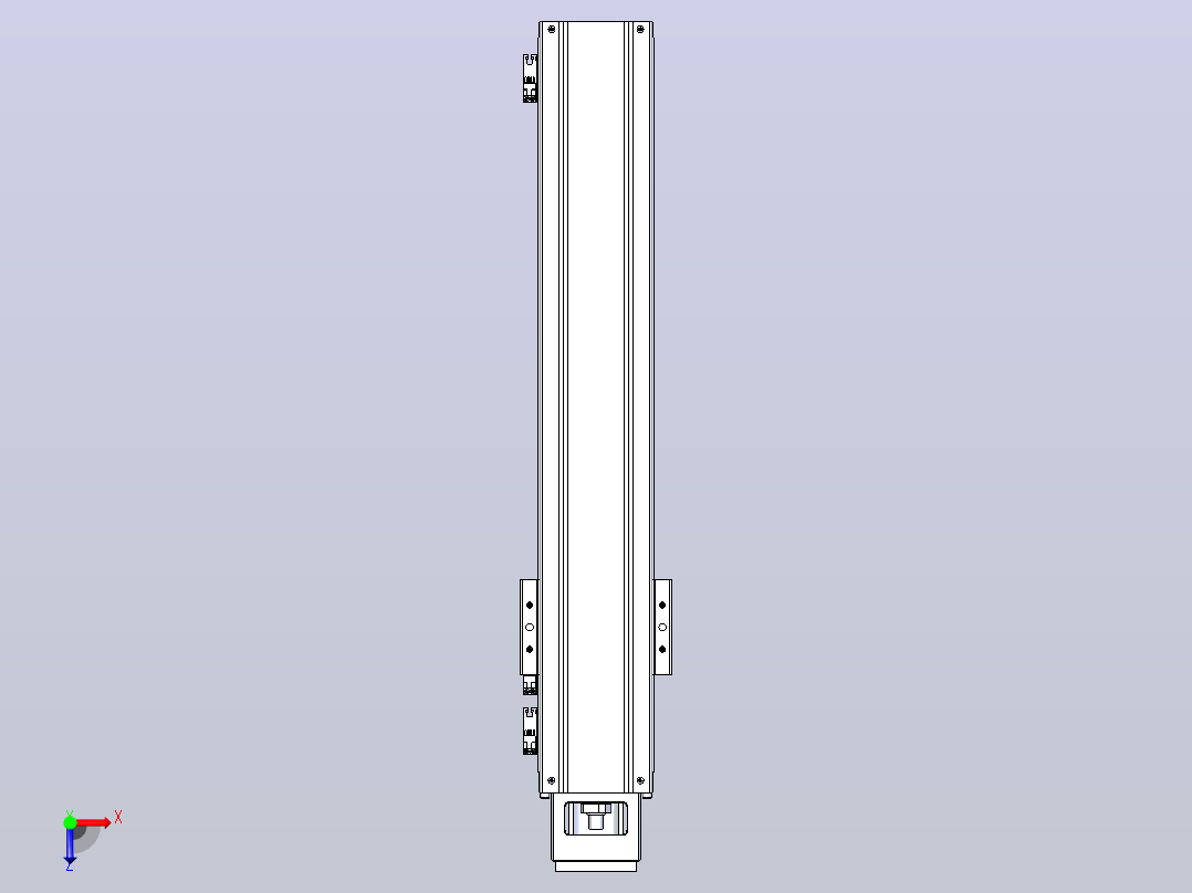 线性模块铝制底座TPA-KNR-130E-2525C-L650A1-M-H40-N3俯视图