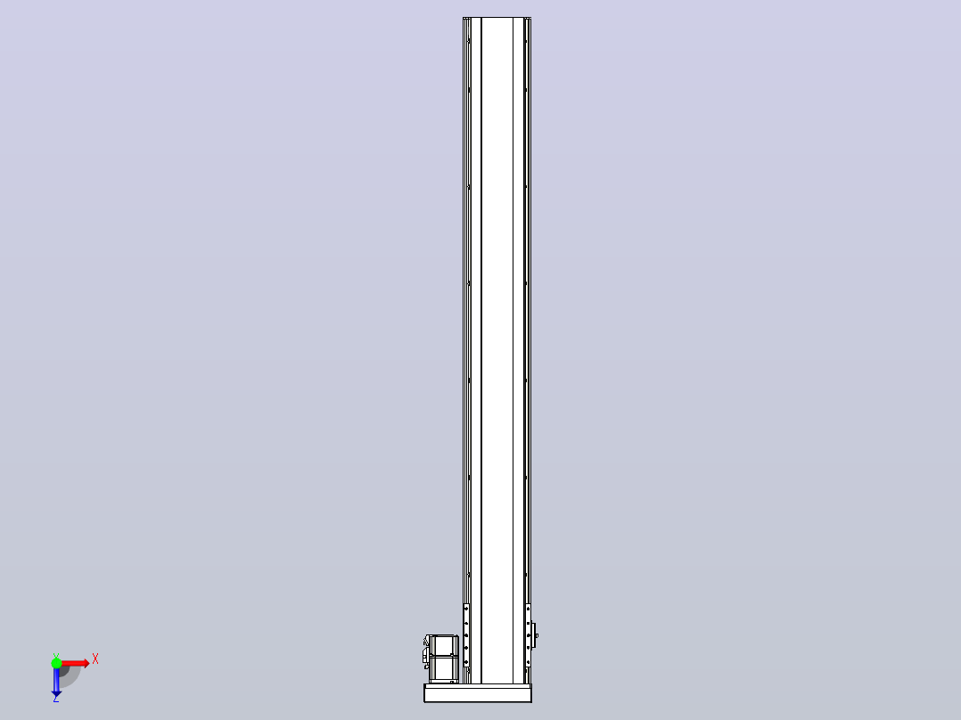 日规模组半封闭丝杆TPA-HNR-140D-2010C-L1150-ML-C-P40-N3俯视图