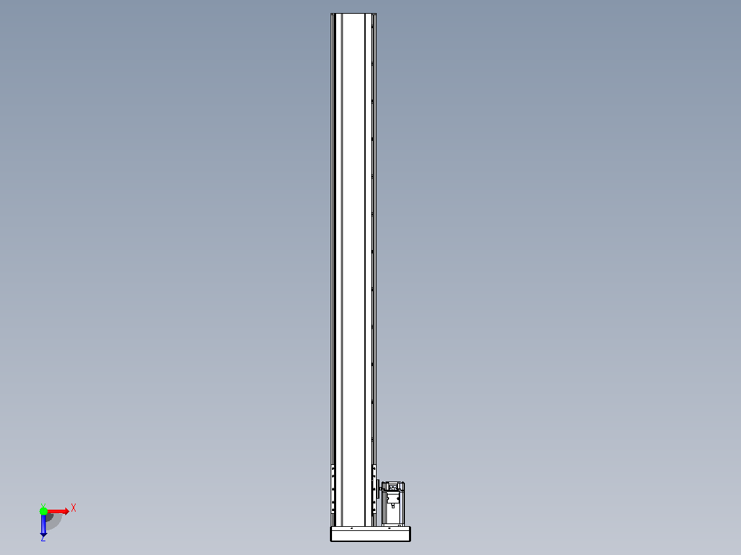 日规模组半封闭丝杆TPA-HNR-120D-1610C-L1150-MR-C-P40-N3俯视图