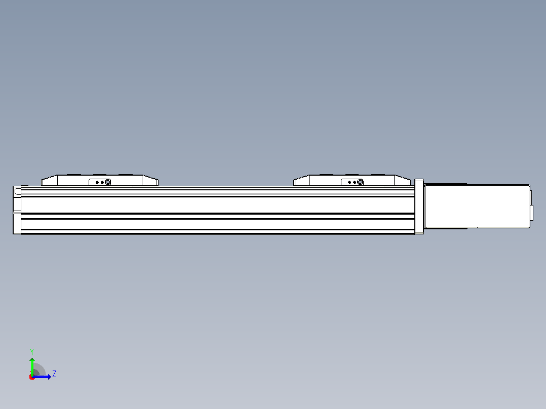皮带直线轴双滑块型TPA-GCBS-50-P42-L50-QL-M10-N3左视图