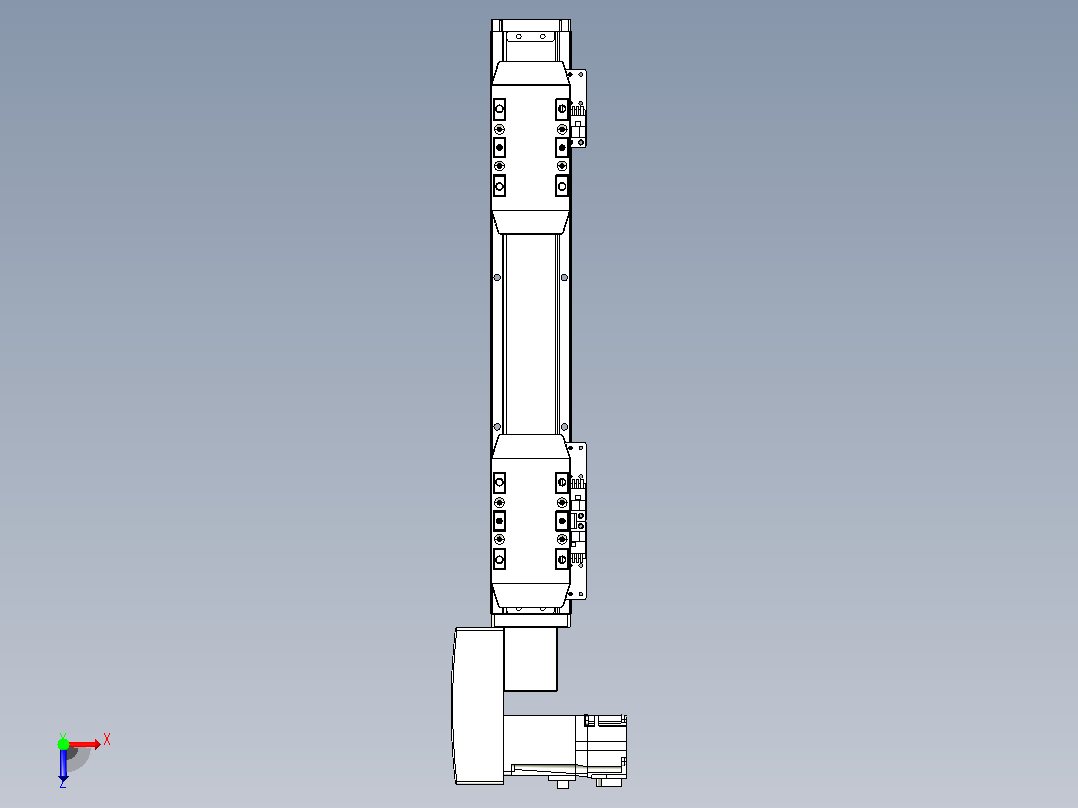 皮带直线轴双滑块型TPA-GCBS-50-P42-L50-QL-M10-N3俯视图