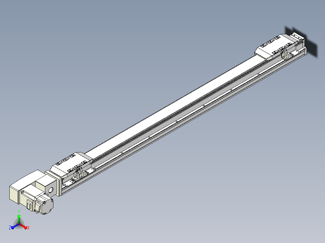 皮带直线轴双滑块型TPA-GCBS-50-P42-L300-QL-M10-N3主视图