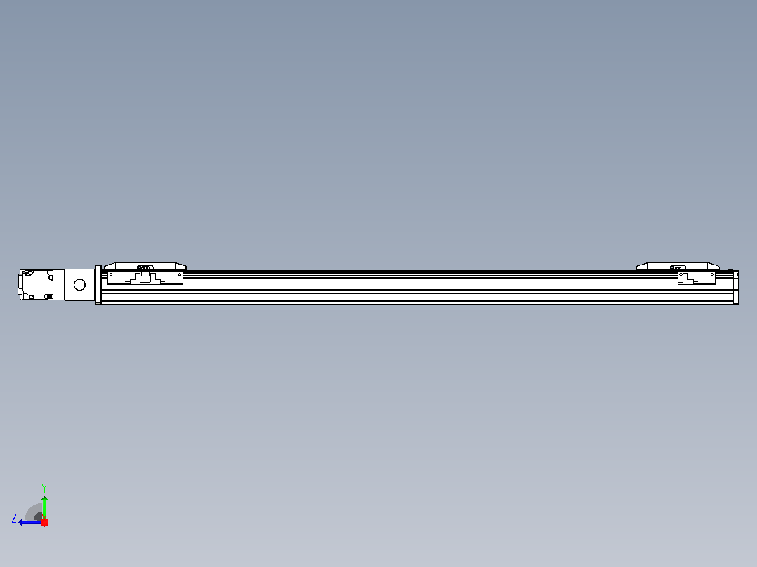 皮带直线轴双滑块型TPA-GCBS-50-P42-L300-QL-M10-N3右视图