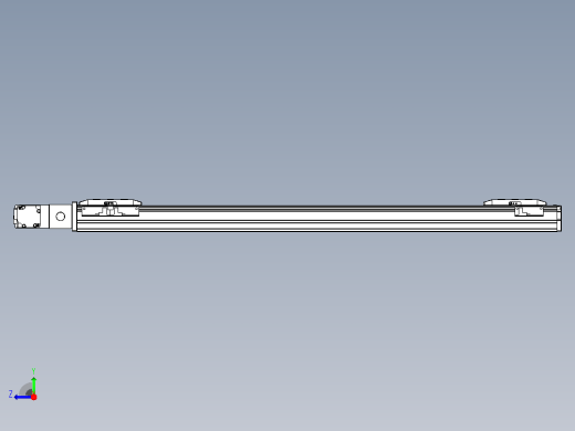 皮带直线轴双滑块型TPA-GCBS-50-P42-L300-QL-M10-N3右视缩略图
