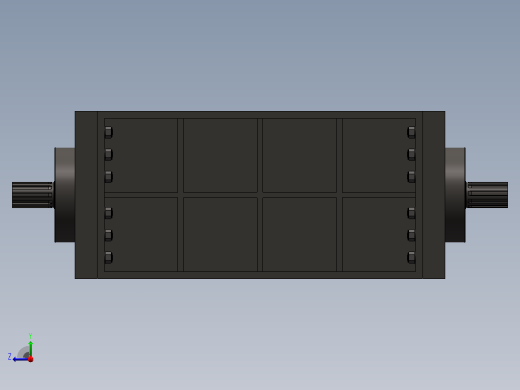 破碎机 3D模型右视缩略图