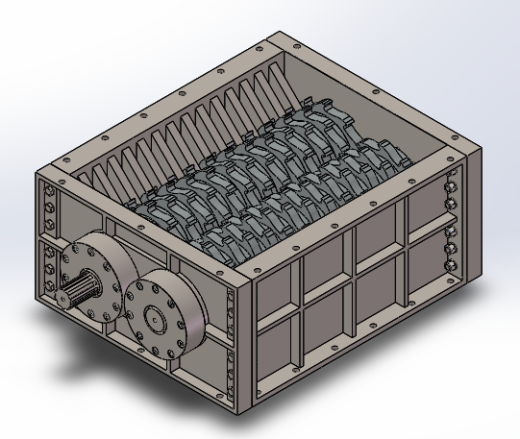 破碎机 3D模型缩略图