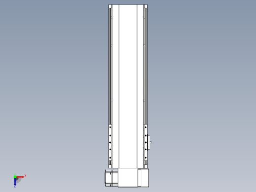 皮带直线轴半封闭可选导轨TPA-HNB-140D-120-L350-RP-C-P40-N3俯视缩略图