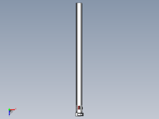 皮带直线轴半封闭可选导轨TPA-HNB-120D-110-L1950-LU-Y-P40-N3俯视缩略图