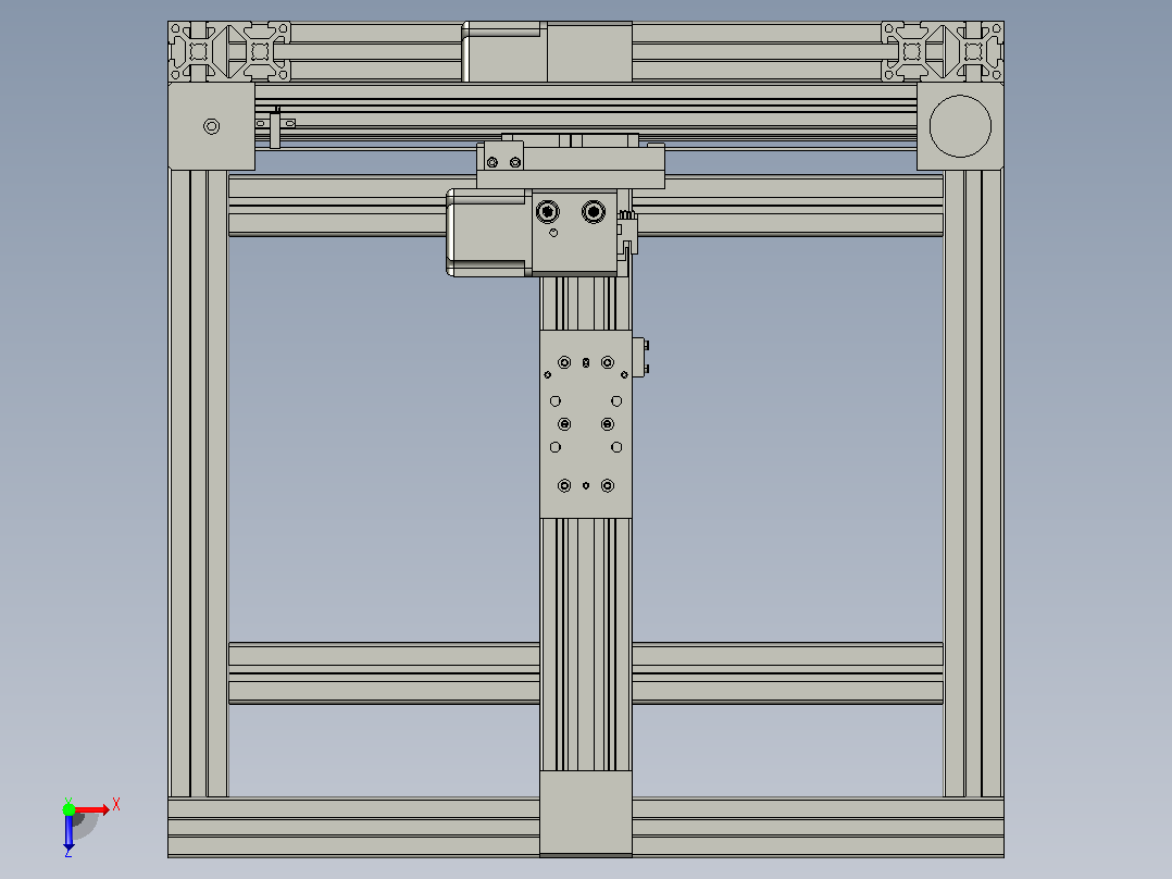 XYZ平台3D模型俯视图