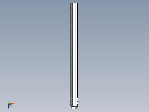 皮带直线轴半封闭可选导轨TPA-HNB-202D-140-L2600-RU-C-P75-N3俯视缩略图