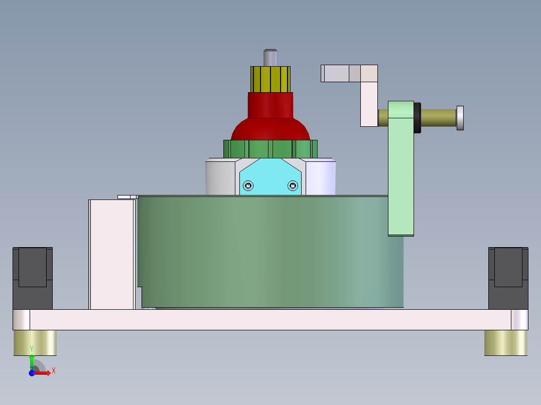 转子槽口角度检测治具前视图