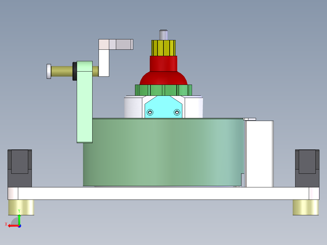 转子槽口角度检测治具后视图