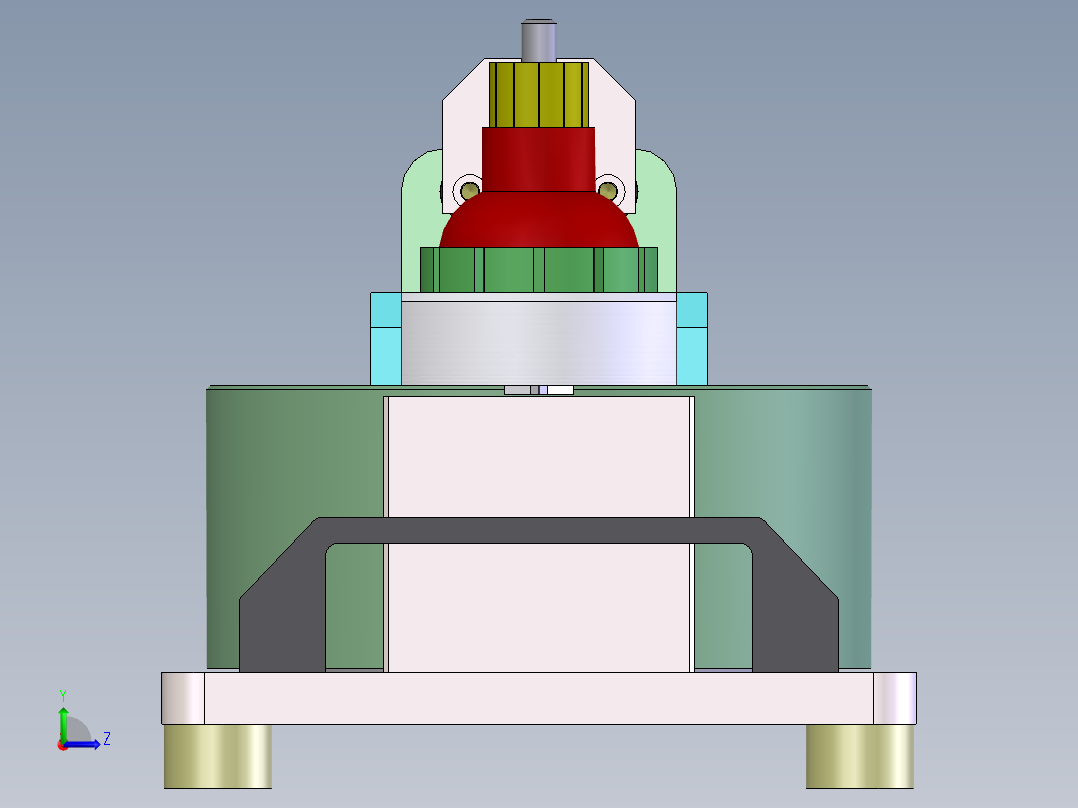 转子槽口角度检测治具左视图