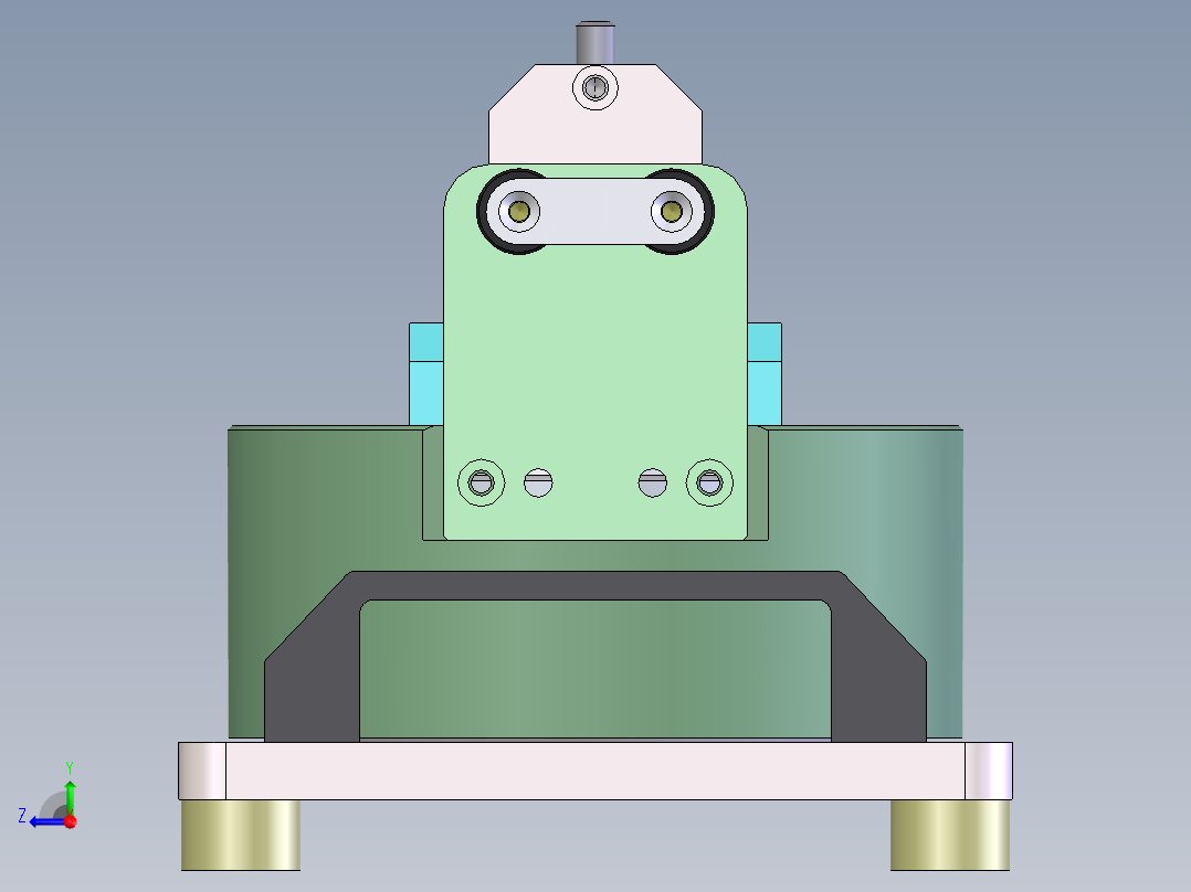 转子槽口角度检测治具右视图