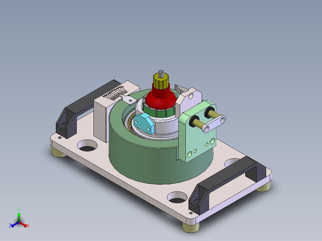 转子槽口角度检测治具正等轴测图