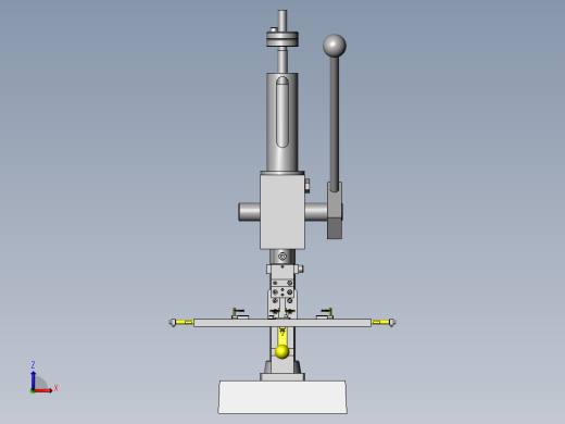 磁铁切割夹具前视缩略图