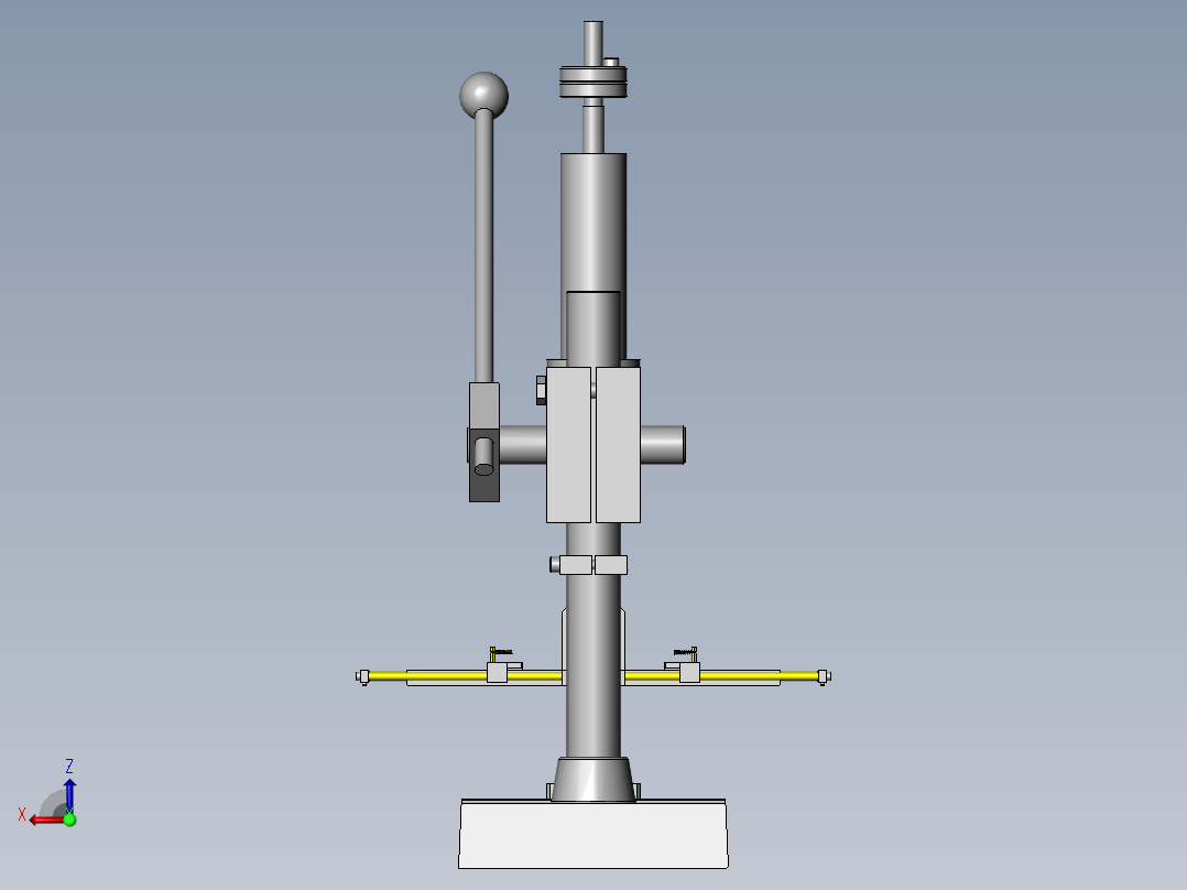磁铁切割夹具后视图