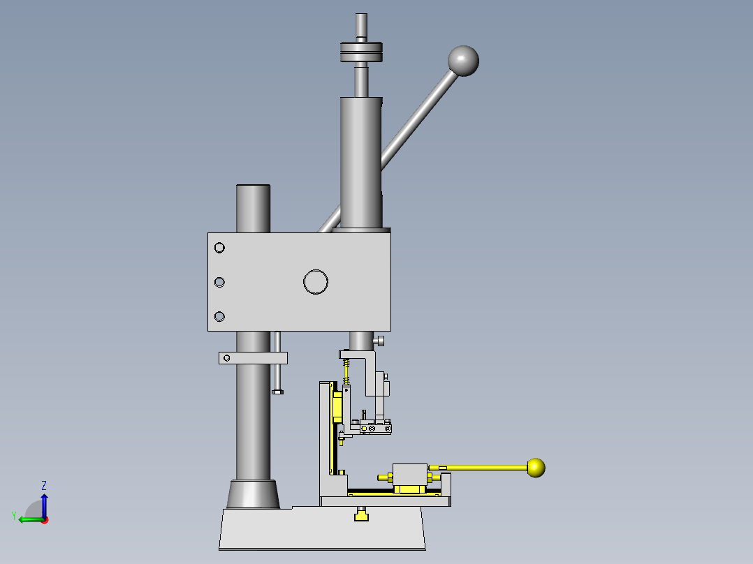 磁铁切割夹具左视图