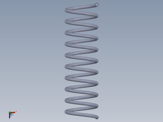 弹簧3D模型俯视缩略图