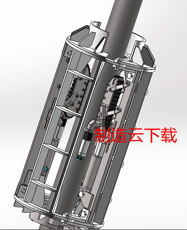 管道攀爬设备3D模型