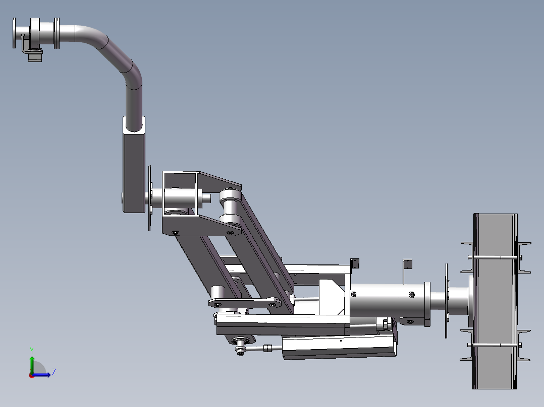 悬挂式助力机械手3D图纸h586左视图