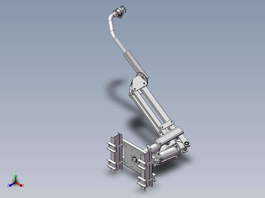 悬挂式助力机械手3D图纸h586正等轴测图