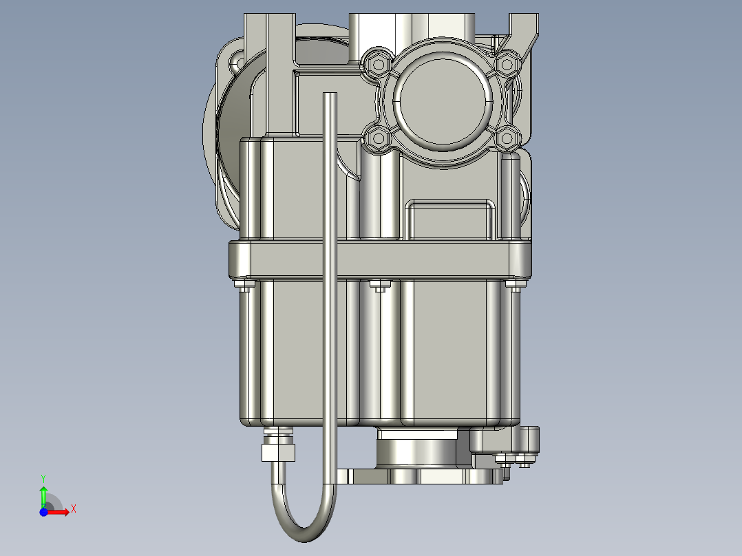 燃料泵3D模型前视图