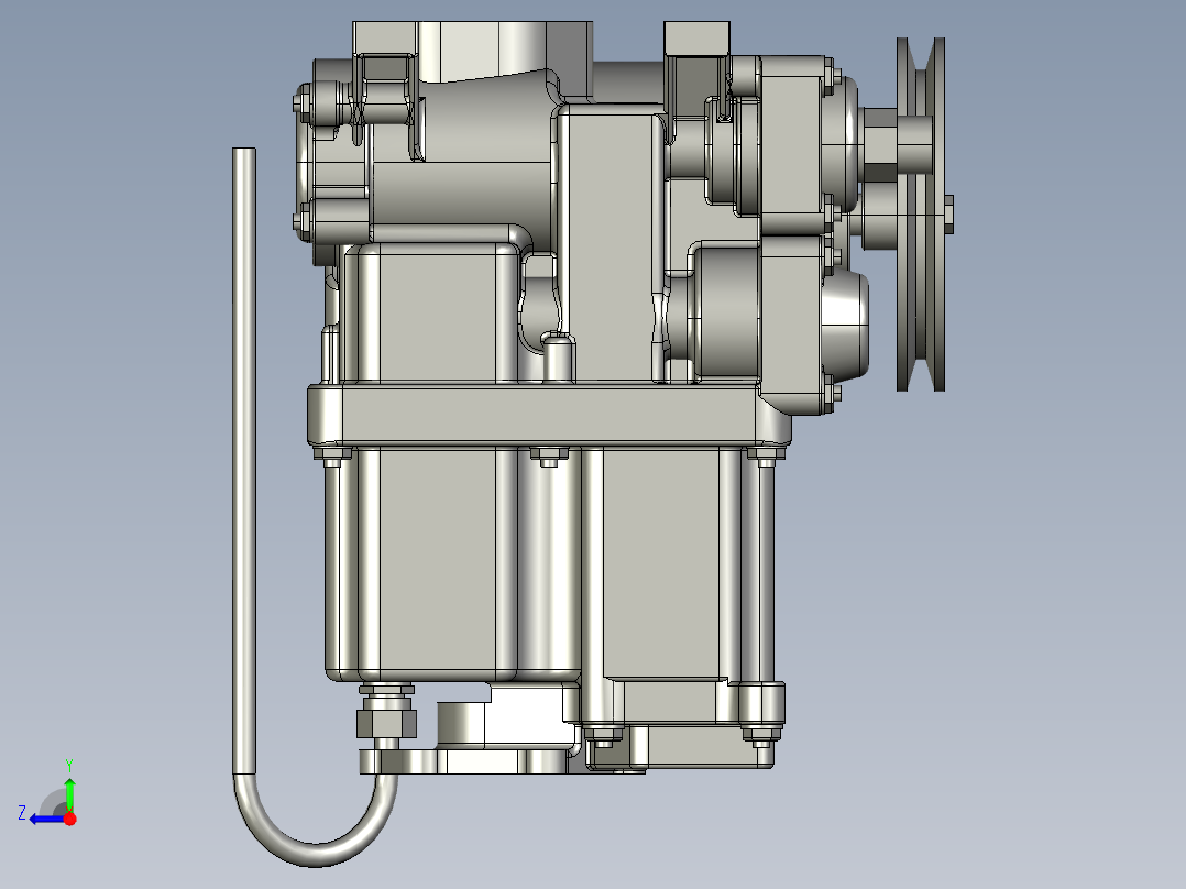 燃料泵3D模型右视图