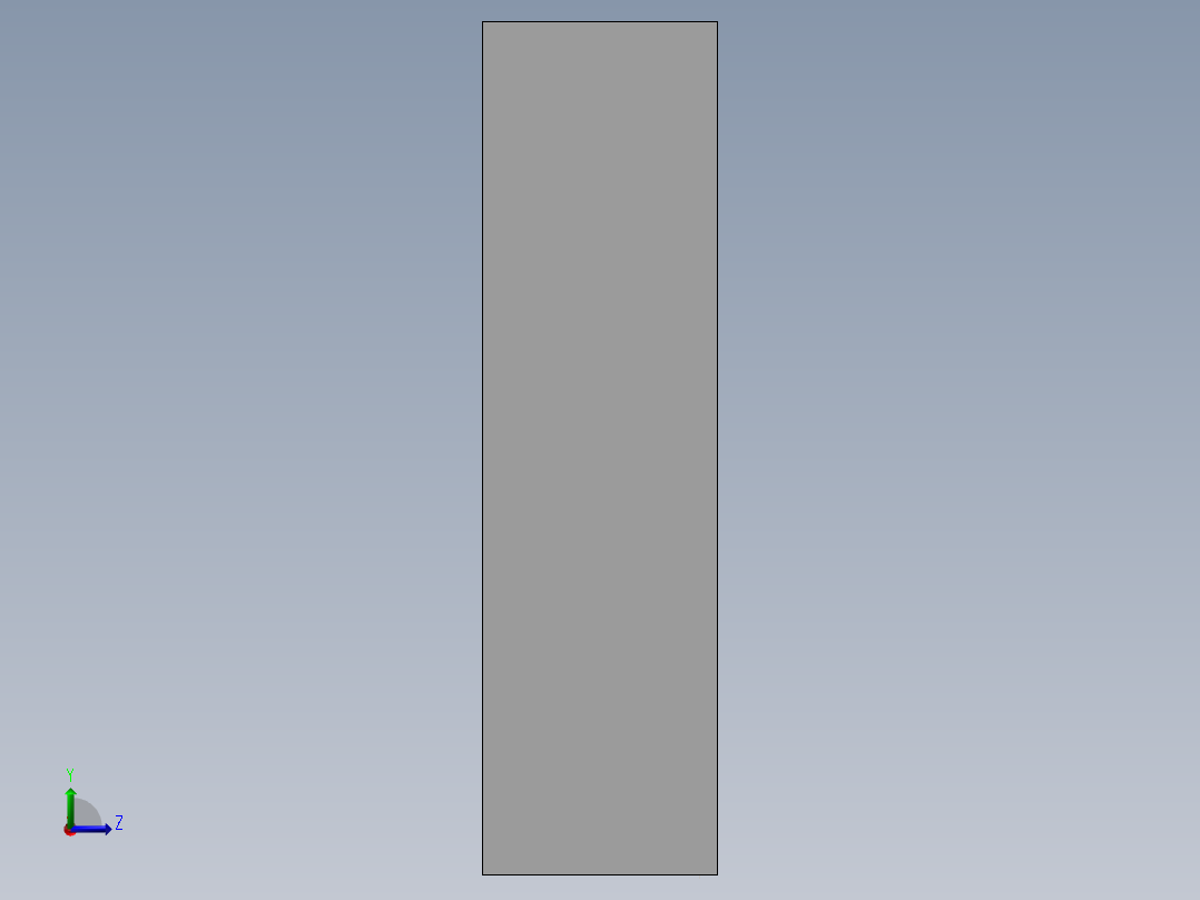 鞋柜柜体左视图