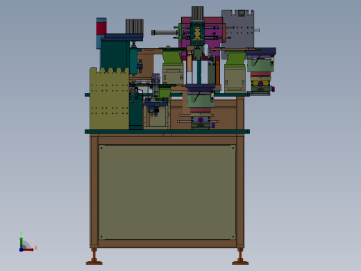 ZDH-CHAZ-004 精密钟表配件叉片插针组装机 设计前视缩略图