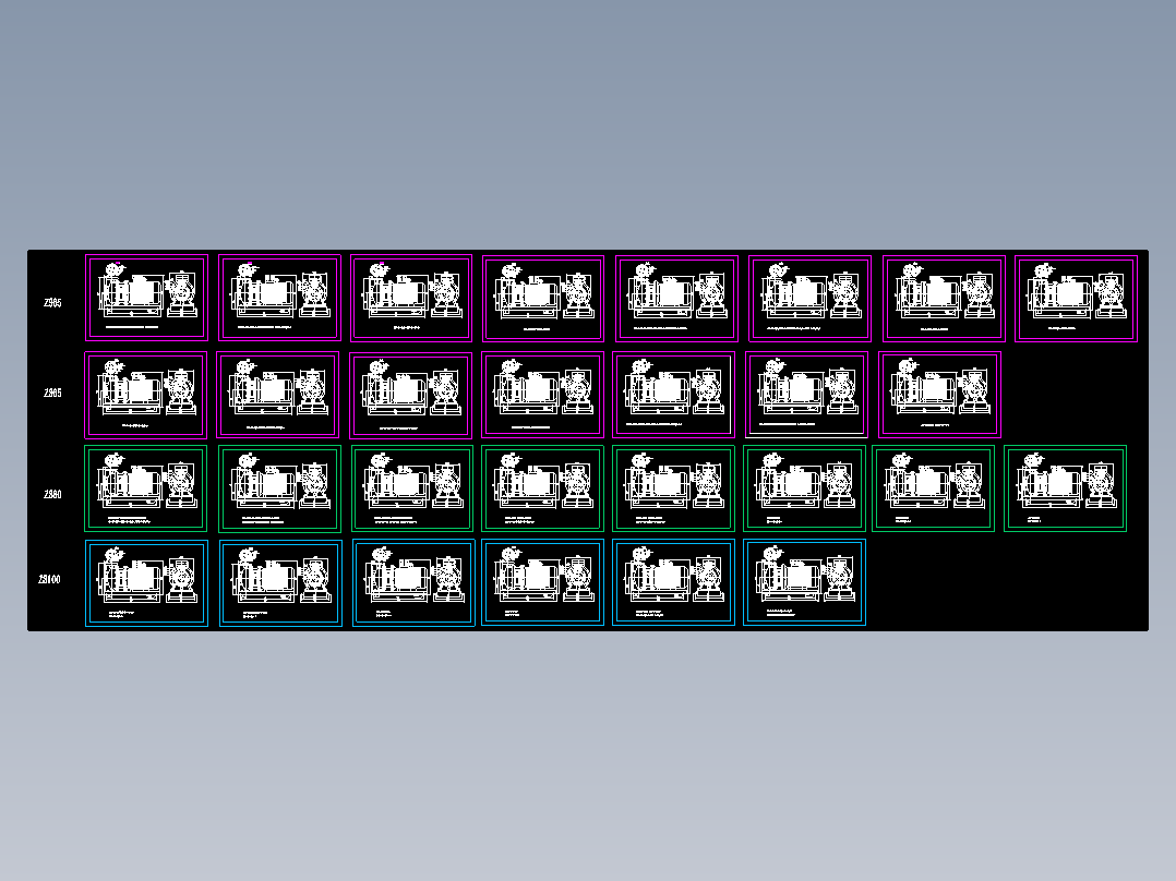 南方泵业ZS65-ZS80-ZS100系列卧式单级离心泵尺寸合集