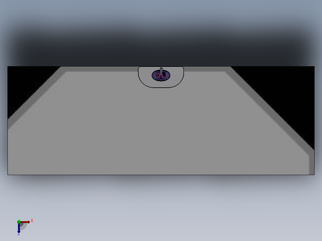 再利用节水洗漱盆俯视图