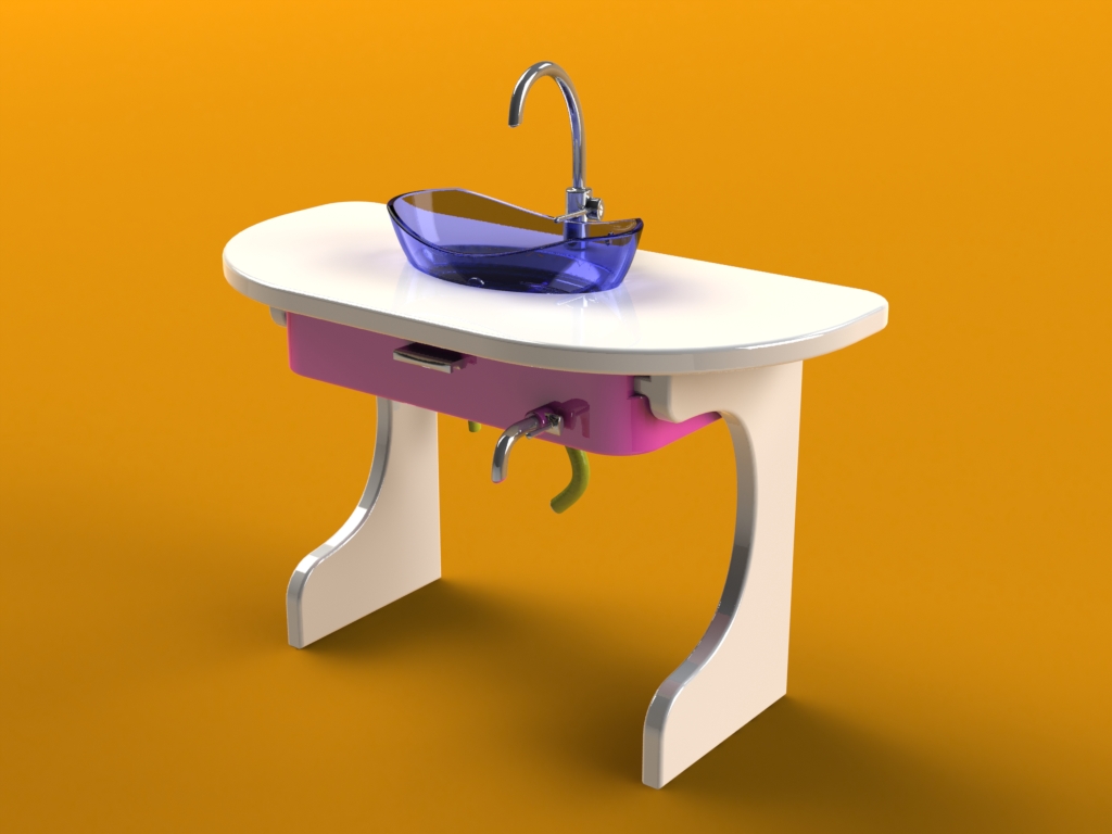 再利用节水洗漱盆