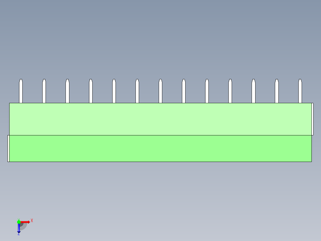 PCB_Terminal_Block_13-P3.5俯视图