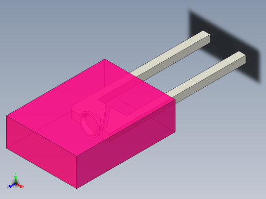 LED_Rectangular_Rose_2x5x7mm正等轴测缩略图