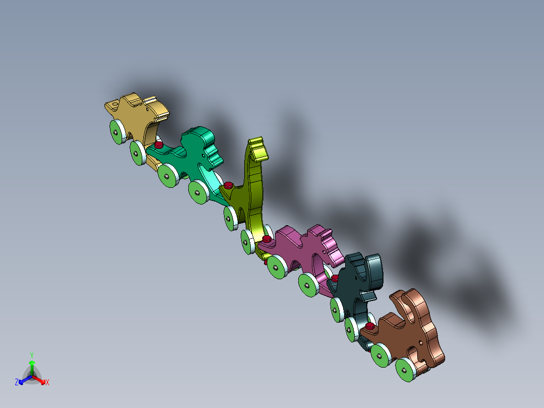 木制数字动物拖拉小火车玩具