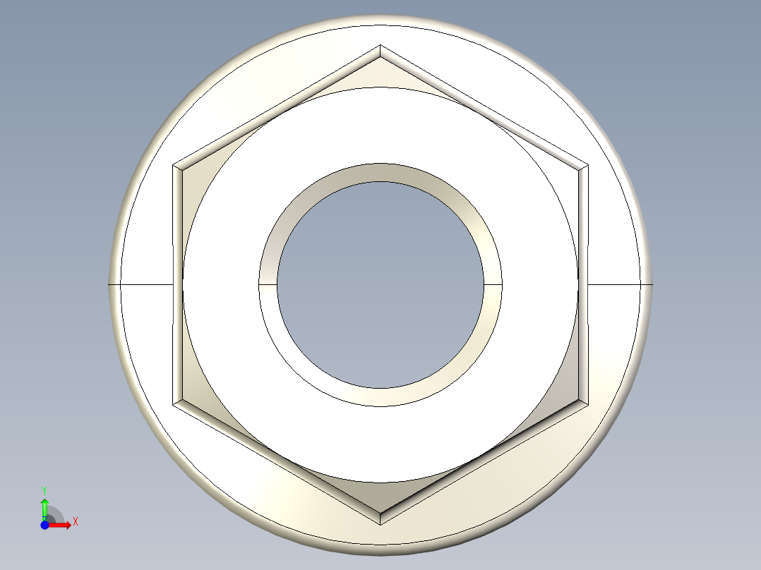 型材-BR M8 FLANGE NUT KJN345081前视图