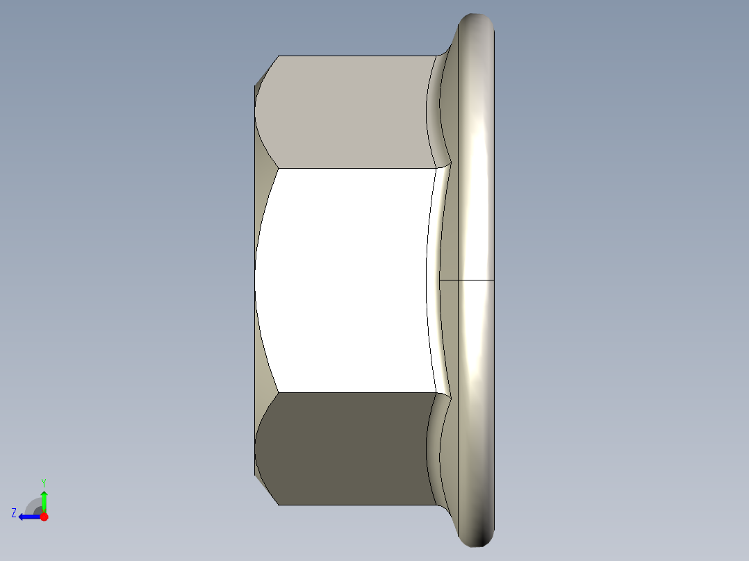 型材-BR M8 FLANGE NUT KJN345081右视图