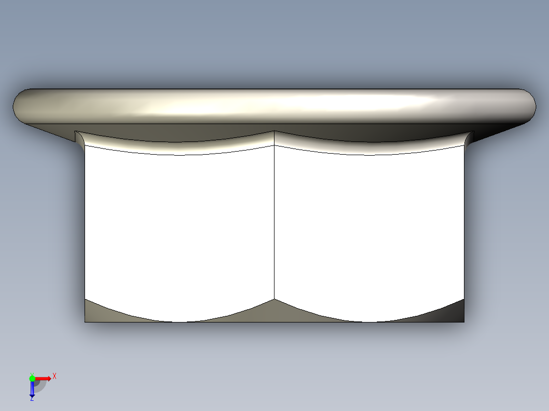 型材-BR M8 FLANGE NUT KJN345081俯视图