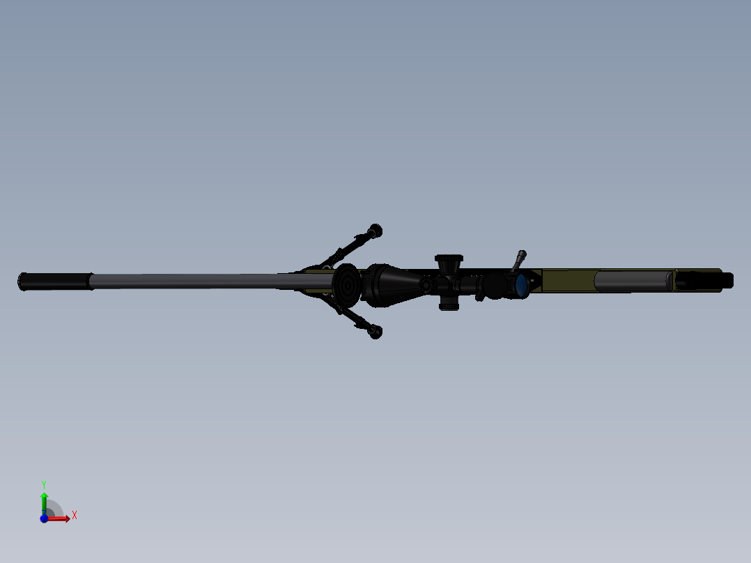 Arctic Warfare Magnum_P狙击步枪前视图