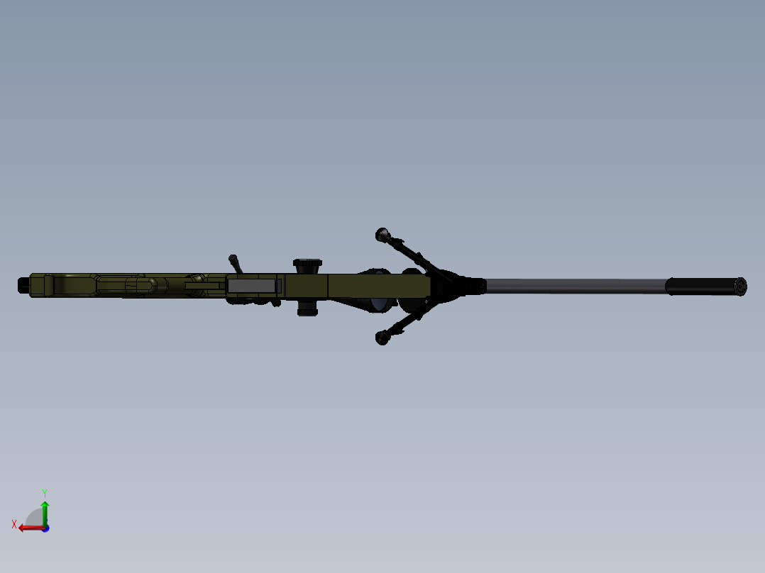 Arctic Warfare Magnum_P狙击步枪后视图