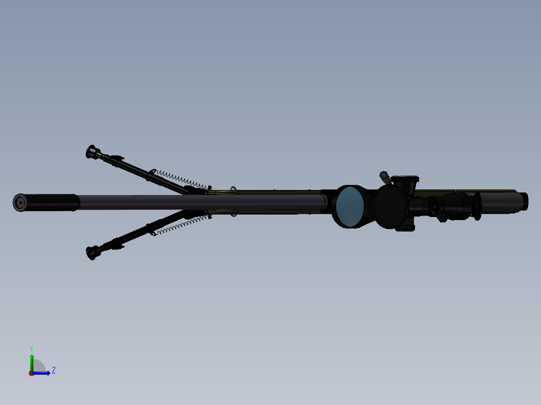 Arctic Warfare Magnum_P狙击步枪左视图