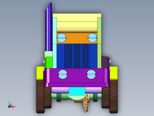 齿轮传动混凝土搅拌车玩具前视缩略图