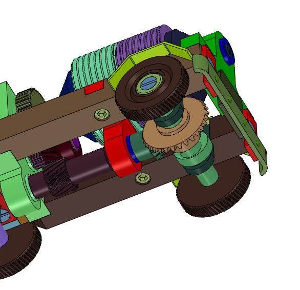 齿轮传动混凝土搅拌车玩具