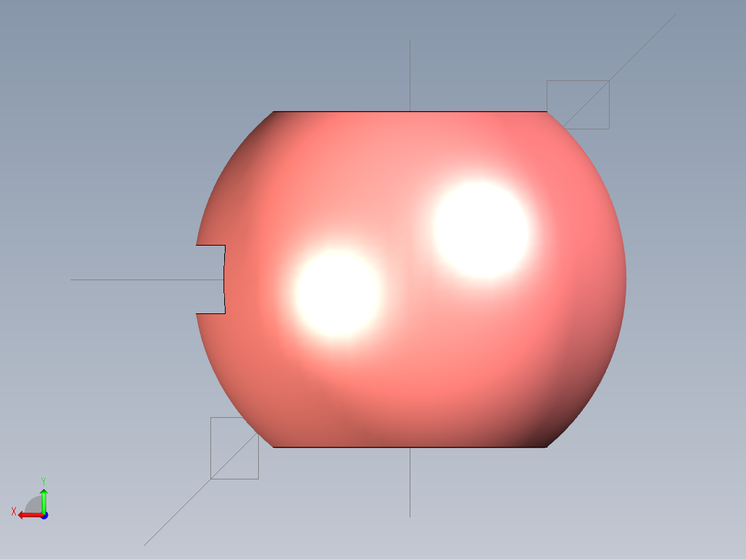 管道手动球阀-水管开关阀-手动阀门User Library-md52c150dn40_MD52DN40.BP后视图