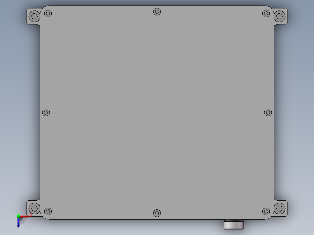 车载主控制器俯视图