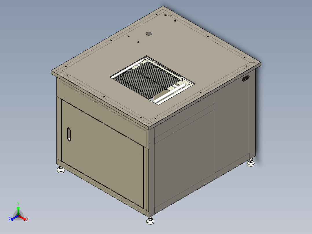斜切鱼片机1497943==100正等轴测图