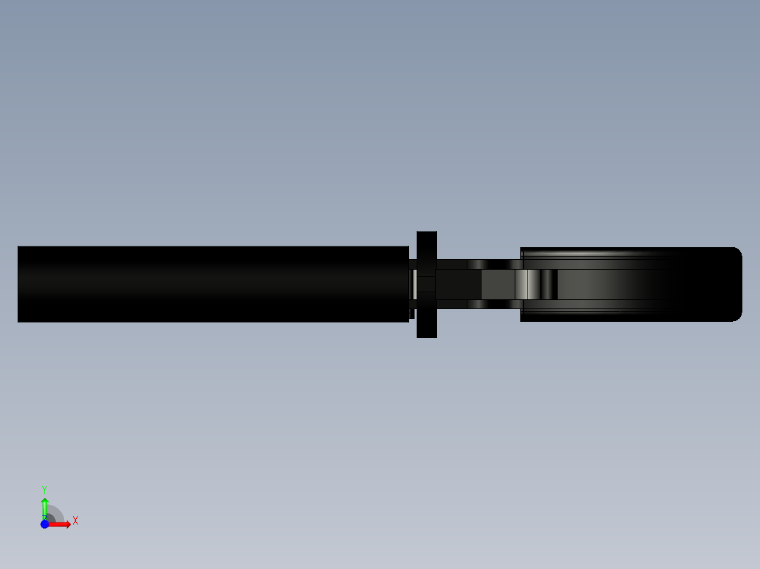 激光切割手枪.单发手枪前视图