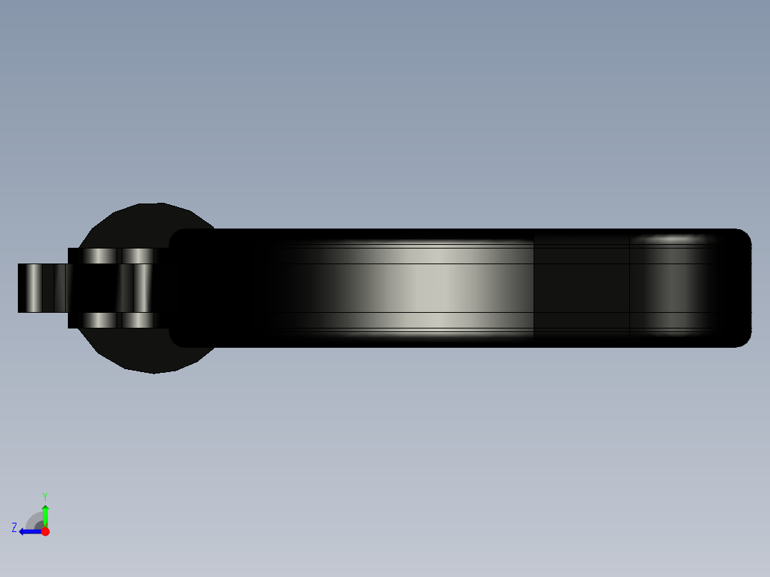 激光切割手枪.单发手枪右视图