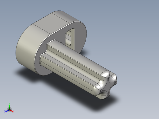 气缸电机-2853 Medium Stone Grey Technic Engine Crankshaft